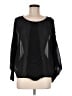 Gracia 100% Polyester Black 3/4 Sleeve Blouse Size M - photo 1