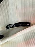 Zara Color Block Ivory Turtleneck Sweater Size L - photo 7