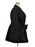 Fashion Bug 100% Polyester Black Trenchcoat Size 2X - photo 4
