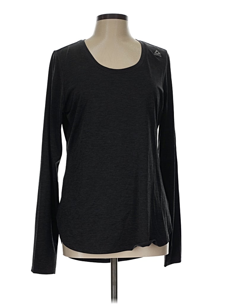 Pre-owned Reebok Long Sleeve T-shirt In Black