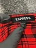 Express 100% Rayon Plaid Red Casual Dress Size M - photo 4