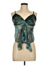 Shein Curve Teal Sleeveless Blouse Size 12 - photo 1