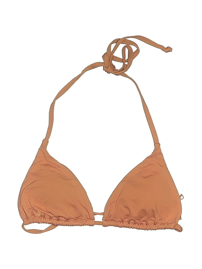 Pre-owned Andie Swimsuit Top Tan Swimwear