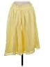 Unbranded 100% Rayon Solid Yellow Casual Skirt Size XS - photo 2