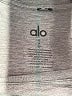 Alo Solid Silver Active T-Shirt Size S - photo 7
