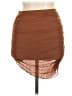 Shein Solid Brown Casual Skirt Size 6 - photo 1