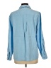 Chico's Color Block Blue Long Sleeve Button-Down Shirt Size Lg (2) - photo 2