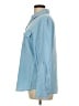 Chico's Color Block Blue Long Sleeve Button-Down Shirt Size Lg (2) - photo 5