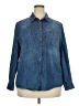Pure Energy 100% Cotton Blue Denim Jacket Size 2X Plus - photo 1