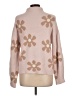 Chelsea & Theodore 100% Nylon Floral Tan Pullover Sweater Size L - photo 2
