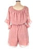 Indulge 100% Polyester Hearts Pink Romper Size 2X - photo 2