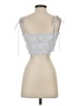 Aerie 100% Cotton Silver Sleeveless Blouse Size S - photo 2