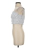 Aerie 100% Cotton Silver Sleeveless Blouse Size S - photo 5