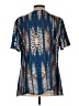 Unbranded 100% Polyester Blue Short Sleeve Blouse Size L - photo 2