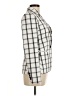 Express Checkered-gingham Ivory Blazer Size 6 - photo 4
