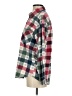 Unbranded Plaid Floral Burgundy Long Sleeve Button-Down Shirt Size S (estimated) - photo 5
