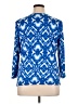 Ruby Rd. Blue 3/4 Sleeve Blouse Size XL - photo 2