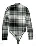 One Step Up Checkered-gingham Gray Bodysuit Size XL - photo 2