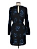 H&M 100% Polyester Print Blue Casual Dress Size 8 - photo 2