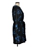 H&M 100% Polyester Print Blue Casual Dress Size 8 - photo 4