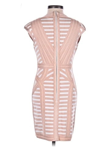 Herve Leger  Katina Striped Lacing Bandage Dress (view 2)