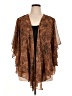 Sara Michelle 100% Polyester Brown Short Sleeve Top Size 1X - photo 1