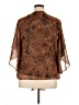 Sara Michelle 100% Polyester Brown Short Sleeve Top Size 1X - photo 2