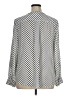 INC International Concepts 100% Polyester Polka Dots Silver Long Sleeve Blouse Size XL - photo 2