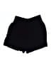 H&M 100% Viscose Solid Black Shorts Size 4 - photo 2