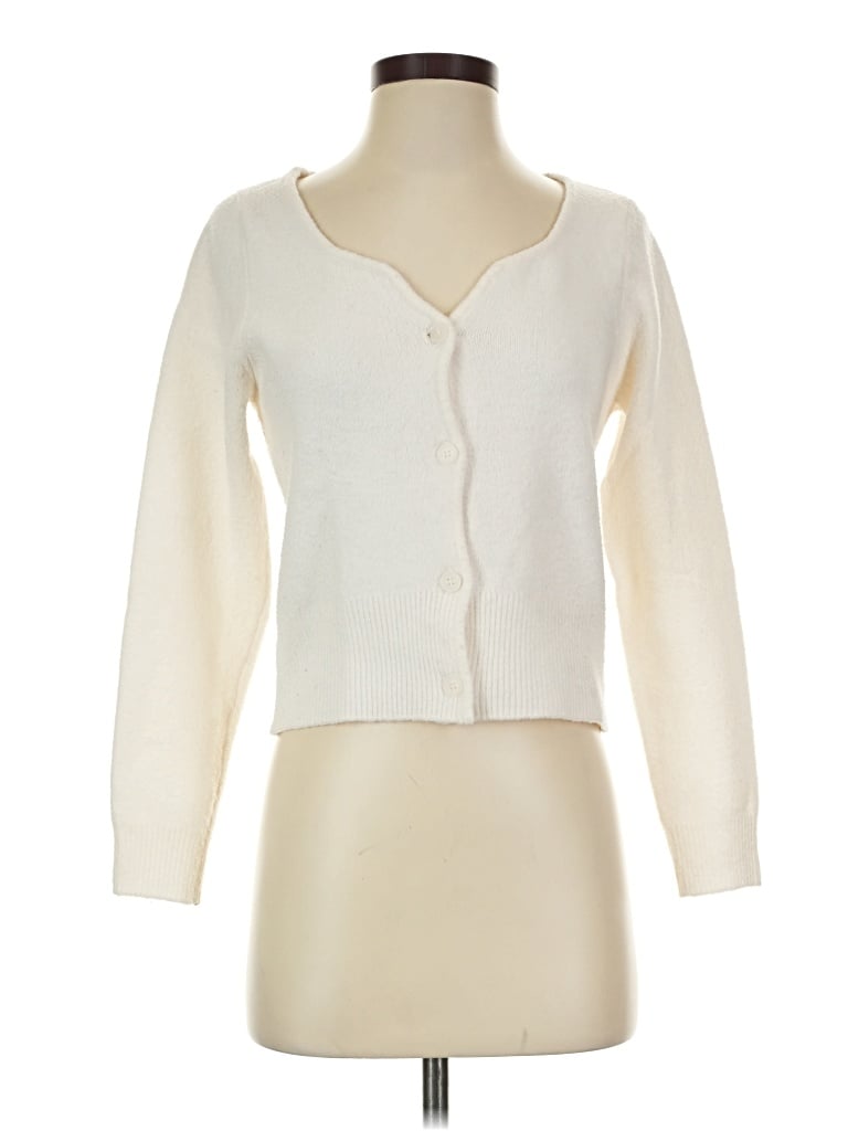 Pre-owned Mng Cardigan Sweater In Ivory