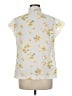 Pykettes Floral Yellow Sleeveless Button-Down Shirt Size M (estimated) - photo 2