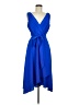 DKNY 100% Polyester Blue Cocktail Dress Size 8 - photo 1