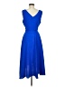 DKNY 100% Polyester Blue Cocktail Dress Size 8 - photo 2