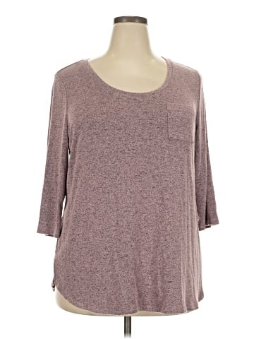 Lane Bryant 3/4 Sleeve T-Shirt (view 1)