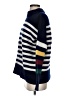 La Ligne Stripes Blue Wool Pullover Sweater Size XS - photo 5