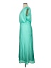 Ann Taylor 100% Polyester Solid Teal Casual Dress Size 14 - photo 5