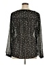 Torrid Stars Black Long Sleeve Blouse Size 1X Plus (1) - photo 2
