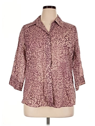 Coldwater Creek 3/4 Sleeve Button-Down Shirt (view 1)