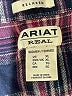 Ariat 100% Cotton Plaid Pink Long Sleeve Button-Down Shirt Size XL - photo 7