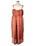 Cato 100% Polyester Paisley Orange Jumpsuit Size 24W - photo 2