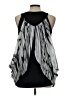 NY Collection 100% Polyester Silver Sleeveless Blouse Size L - photo 2