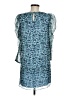 Tibi 100% Silk Print Blue Cocktail Dress Size 6 - photo 2