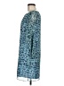 Tibi 100% Silk Print Blue Cocktail Dress Size 6 - photo 5