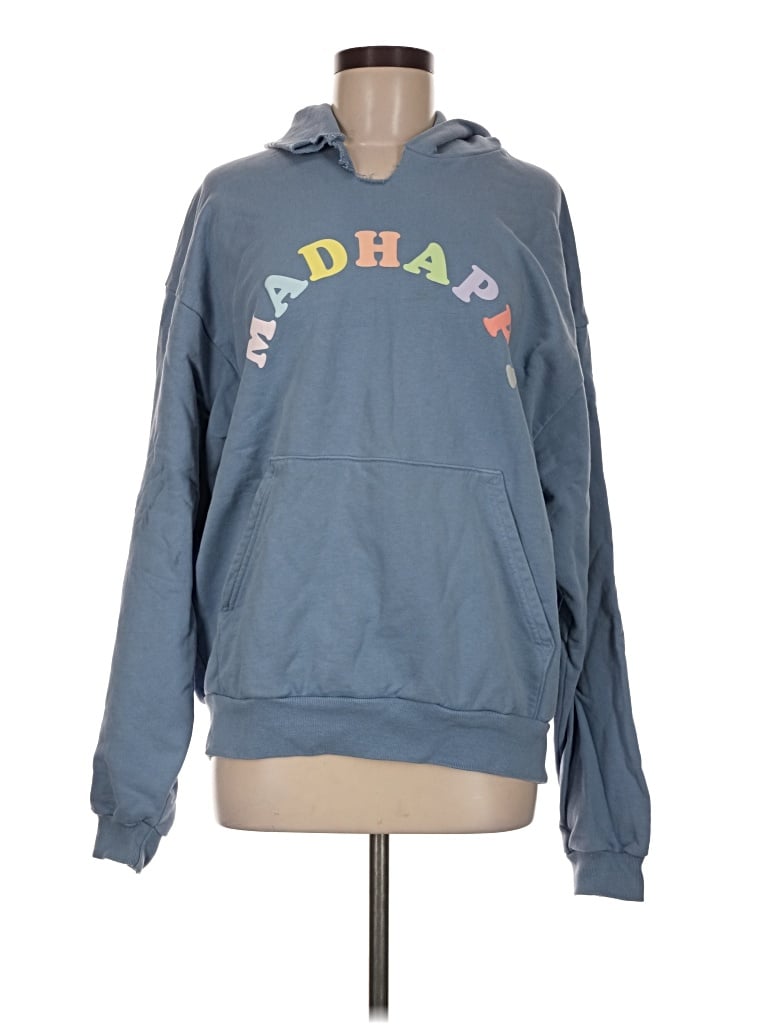 madhappy Pullover Hoodie: Blue Tops - Size Medium