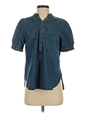 Pilcro Short Sleeve Blouse (view 1)