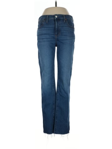 Madewell Mid-Rise Stovepipe Jeans in Harsdale Wash: Raw-Hem Edition (view 1)