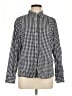 Talbots Outlet 100% Cotton Checkered-gingham Black Long Sleeve Button-Down Shirt Size L - photo 1