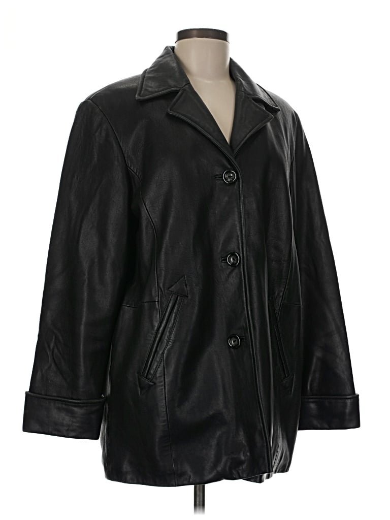 Pre-owned Assorted Brands Coat In Black