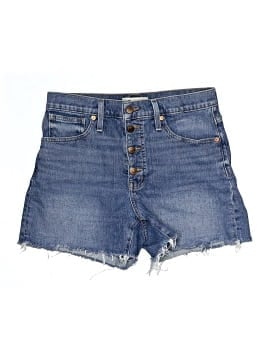 Madewell High-Rise Denim Shorts in Burke Wash: Button-Front Edition (view 1)