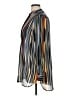 Anne Klein 100% Polyester Silver Long Sleeve T-Shirt Size 14 - photo 5